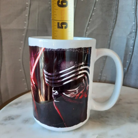 Star Wars Coffee Mug Kylo Ren The Force Awakens Black Red White 15oz - Picture 8 of 8